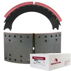 Meritor-Euclid MG2 Lined Brake Shoe - Eaton shoes 4311J - 16.5" x 7". Comes with Hardware